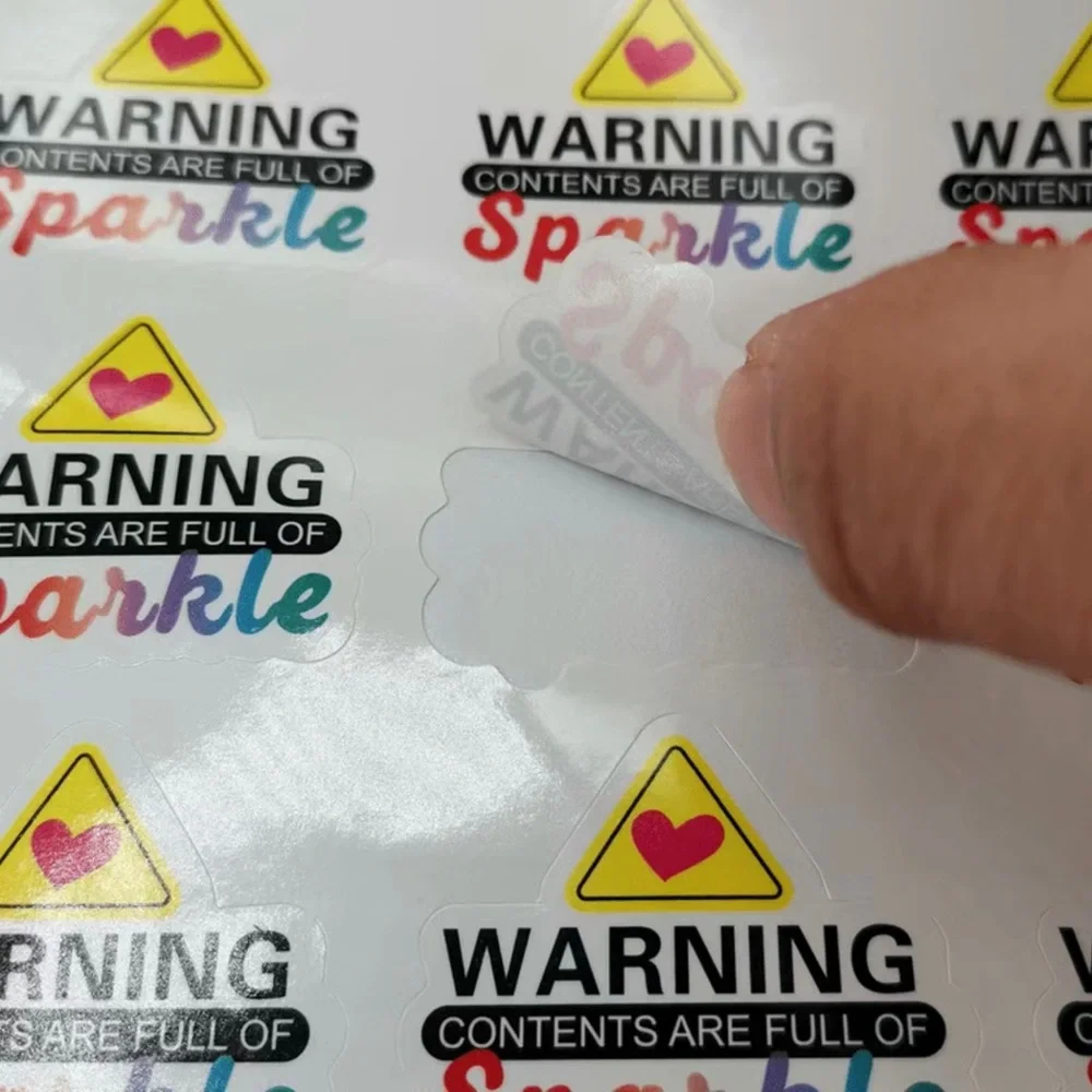 120 Thank You Stickers, Warning Contents Are Full Of Sparkle Stickers